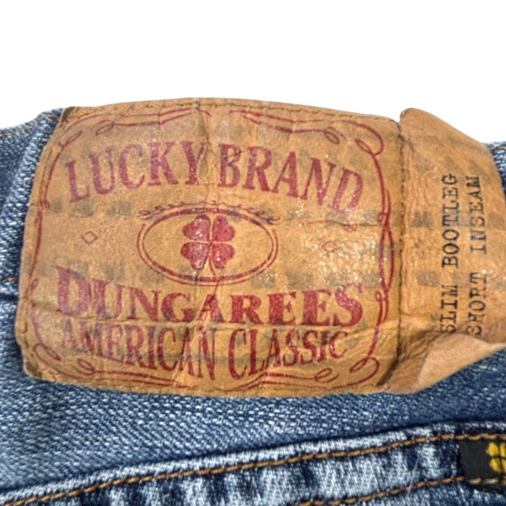 Lucky Brand Dungarees Slim Bootleg Jeans American Classic Womens Size 31‎ - Picture 6 of 16